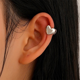 Alloy Cuff Earrings, Heart