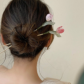 Женская заколка-тюльпан - аксессуары для волос в старинном стиле ханьфу - заколка.