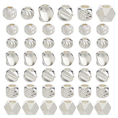 60 шт. 6 стили латунные бусины-проставки