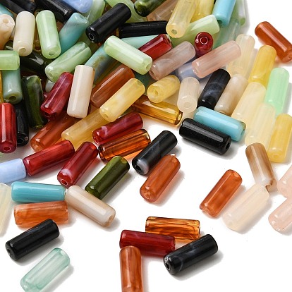 Непрозрачные акриловые бусины, имитирующие драгоценные камни, колонка