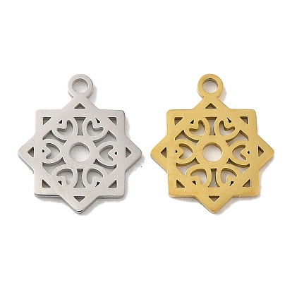 304 прелести нержавеющей стали, лазерная резка, цветок с сердечком