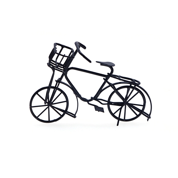 Мини модель велосипеда, аксессуары для кукольного домика с микро-ландшафтом, притворяясь опорными украшениями