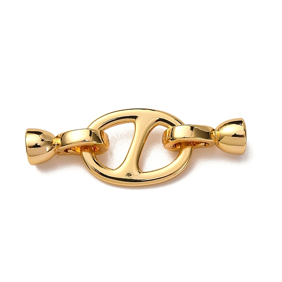 Латунь раз по сравнению с застежками, без никеля , овальные