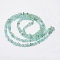 Chips Natural Apatite Beads Strands, 3~8x3~12x3~5mm, Hole: 1mm, about 32 inch