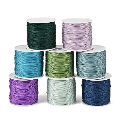 8 рулоны 8 цвета нейлоновой нити, нейлоновая нить для изготовления бусин для плетения украшений