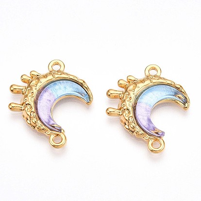 304 подвески из нержавеющей стали, луна, ионное покрытие (ip), cmолой