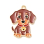 Alloy Enamel Pendants, Dog Charms