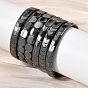 Немагнитные эластичные браслеты из синтетического гематита для мужчин и женщин, разнообразные