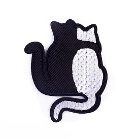 Computerized Embroidery Cloth Iron on/Sew on Patches, Costume Accessories, Appliques, Cat