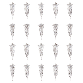 20шт. большие подвески из сплава в тибетском стиле, лист