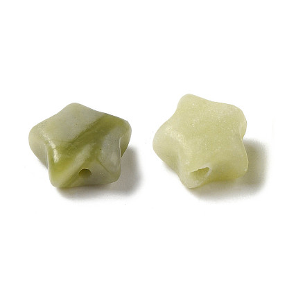 Jade xinyi naturel / perles de jade du sud chinois, étoiles