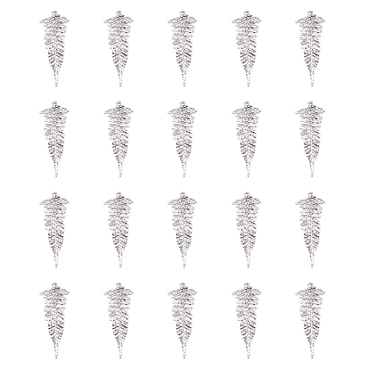 20шт. большие подвески из сплава в тибетском стиле, лист