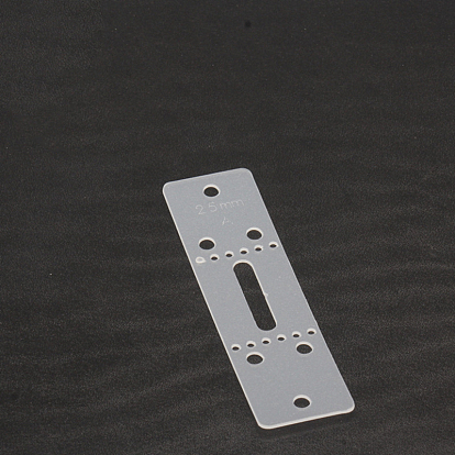 PVC Frosted Leather Punching Positioning Template Set, Belt Holes Templates, for DIY Leathercraft Tools