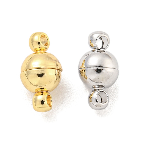 Латунные магнитные застежки, без кадмия, без никеля и без свинца, слабый магнитный, круглые