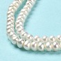 Natural Cultured Freshwater Pearl Beads Strands, Grade 2A, Rondelle