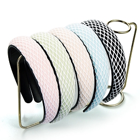 Fish Net Style Cloth Headband, Simple Lady Hair Accessories