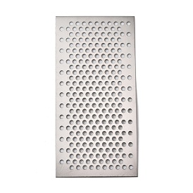 304 Stainless Steel Mesh Filter Sheet, Round Punch Plate, Rectangle