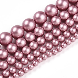 Выпечка из окрашенного перламутрового стекла жемчужные бусинки, круглые