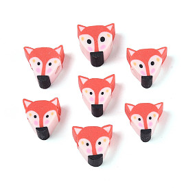 Бусины из полимерной глины , лиса