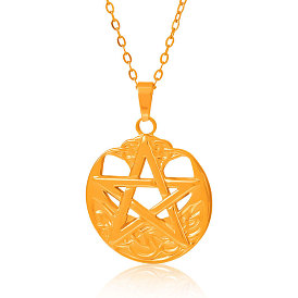 304 Женские кулоны с пентаграммой из нержавеющей стали