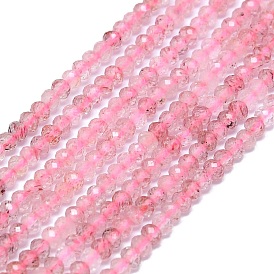 Natural Gemstone Beads Strands, Faceted, Rondelle