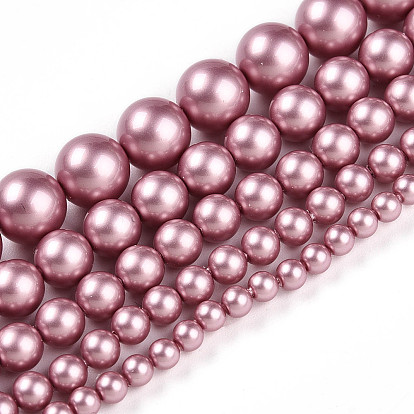 Выпечка из окрашенного перламутрового стекла жемчужные бусинки, круглые