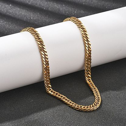 6мм 304 ожерелья из нержавеющей стали с кубинскими звеньями для женщин