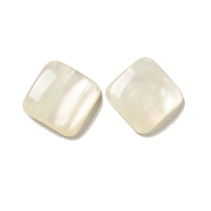 Resin Cabochons, Pearlized, Imitation Cat Eye, Square