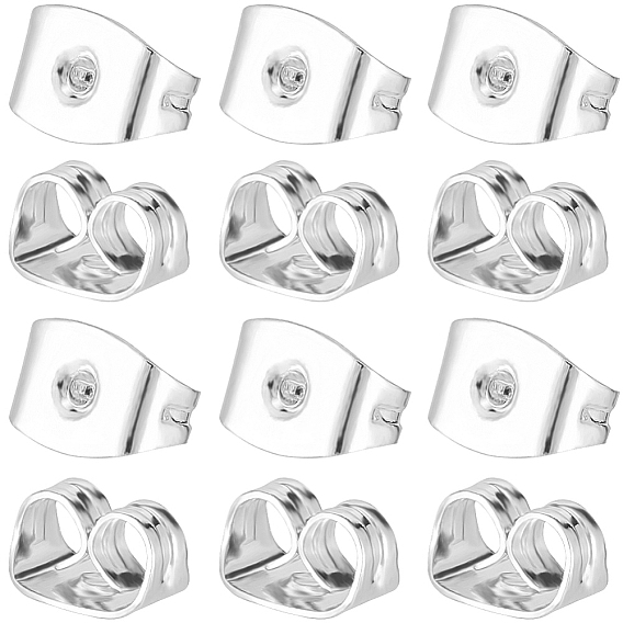 100pcs Messingreibungsohrmuttern, Ohrringsohrringe für Ohrstecker
