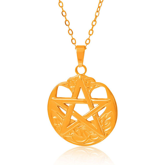 304 Женские кулоны с пентаграммой из нержавеющей стали