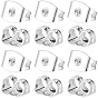 100pcs Messingreibungsohrmuttern, Ohrringsohrringe für Ohrstecker