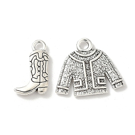 Сплавочные подвески тибетского стиля, одежда/ботинок, без кадмия и без свинца