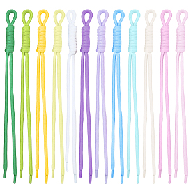 12 pièces 12 décorations pendentifs en corde de nylon de couleurs