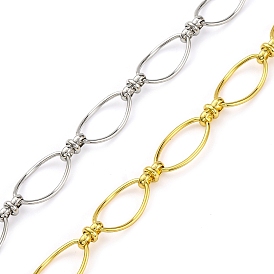 Handmade Brass Link Chains, with Spool, Long-Lasting Plated, Soldered, Lead Free & Cadmium Free