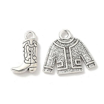 Сплавочные подвески тибетского стиля, одежда/ботинок, без кадмия и без свинца