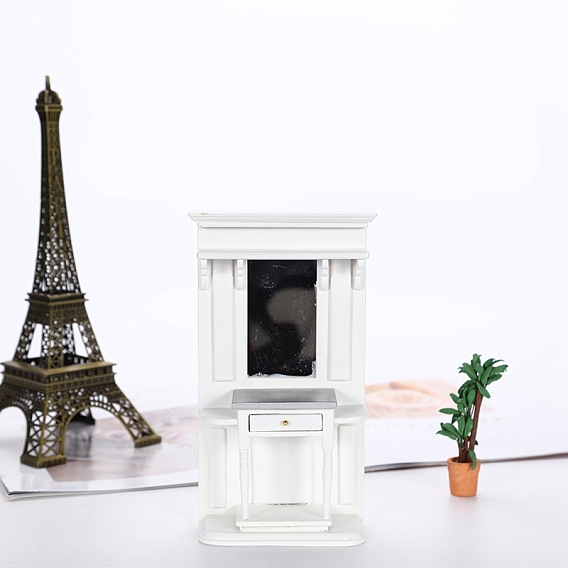 Миниатюрные украшения для туалетного столика из дерева, аксессуары для кукольного домика с микро-ландшафтом, притворяясь опорными украшениями