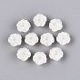 ABS Plastic Imitation Pearl Beads, Flower