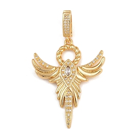 Латунные микро проложить кубического циркония подвески, чары феникса, без никеля 