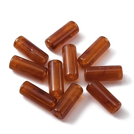 Акриловые бусины, трубка, имитация драгоценных камней, колонка