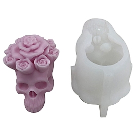 Skull DIY Candle Silicone Molds, Food Grade Silicone, Decoration Making, for Candle Making