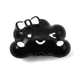 Des perles d'émail en alliage, nuage avec bowknot