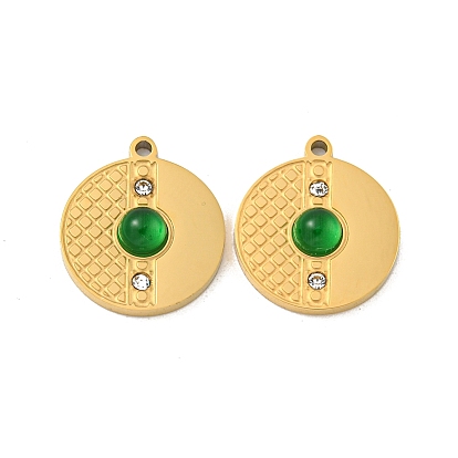 Ионное покрытие (ip) 304 подвески из нержавеющей стали, хрустальный хрусталь и стекло, процесс резки коррозии, плоско-круглые