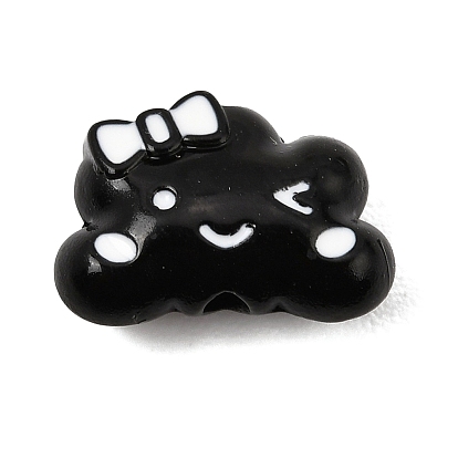 Des perles d'émail en alliage, nuage avec bowknot