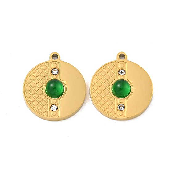 Ионное покрытие (ip) 304 подвески из нержавеющей стали, хрустальный хрусталь и стекло, процесс резки коррозии, плоско-круглые