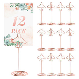 Железная визитница, держатели для фотографий в форме самолета, для свадьбы, день рождения стол номер знак