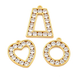 Brass Clear Cubic Zirconia Pendants