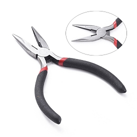 Carbon Steel Jewelry Pliers, Wire Cutter Pliers, Polishing, 130x75x10mm