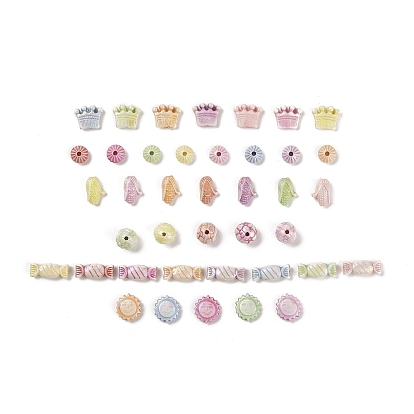 Plastics Beads, Craft Beads, Mixed Color