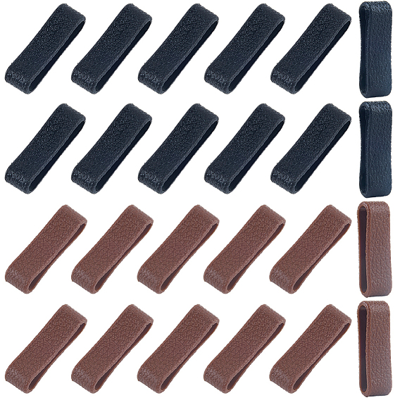 40шт. 2 цвета TPU петли-держатели, пряжка мужского ремня, прямоугольные