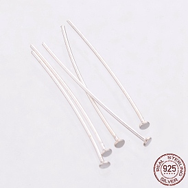 925 Sterling Silver Flat Head Pins